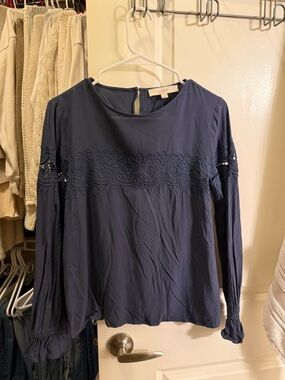 LOFT Navy blouse